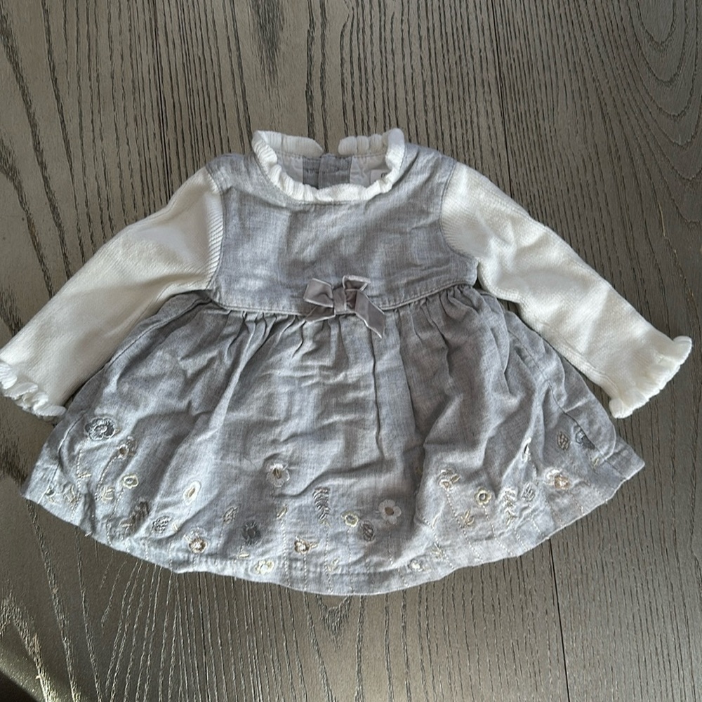 Mayoral Baby Girl Embroidered Dress Sweater